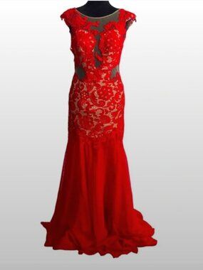 Mac Duggal Lace Dress Size 4